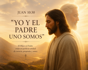 Juan 10:30 “Yo y el Padre uno somos”